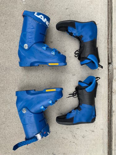 Men's Used Lange Racing ZA Ski Boots Stiff Flex