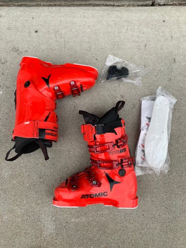 Men's Used Atomic Racing Redster STI 130 Ski Boots Stiff Flex