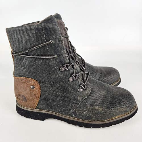 THE NORTH FACE Ballard Lace II Coated Canvas Boots Burnt Olive Women's Size 7