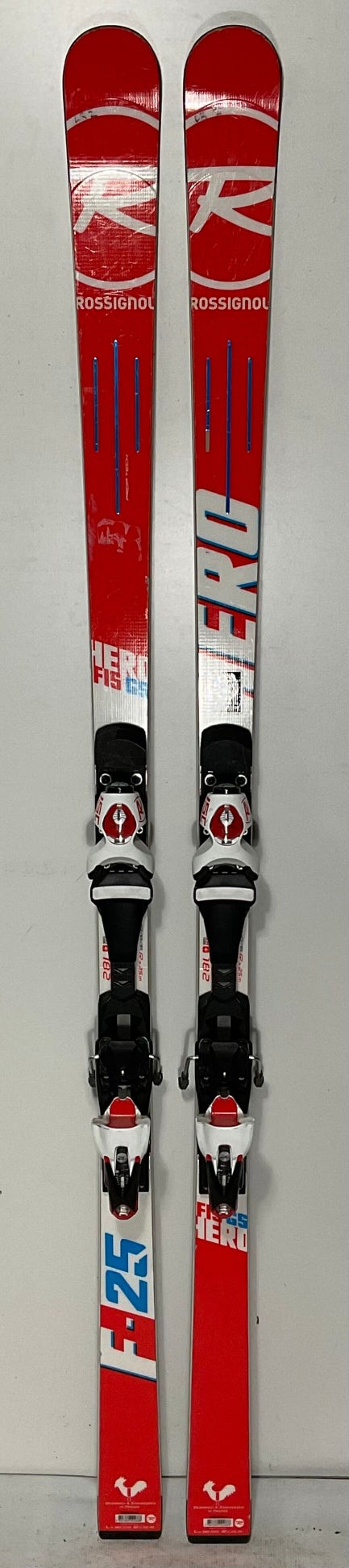 Used Rossignol  182cm Hero FIS GS Race Skis With Rossignol Bindings (481I)