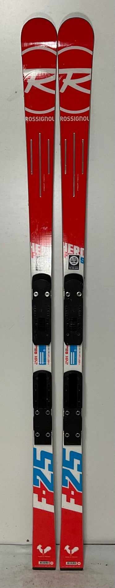 Used Rossignol 182cm Hero FIS GS Race Skis Without Bindings (481K)