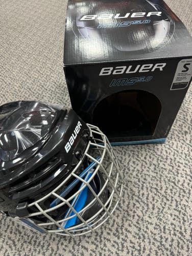 Bauer Black IMS 5.0 Small black combo helmet