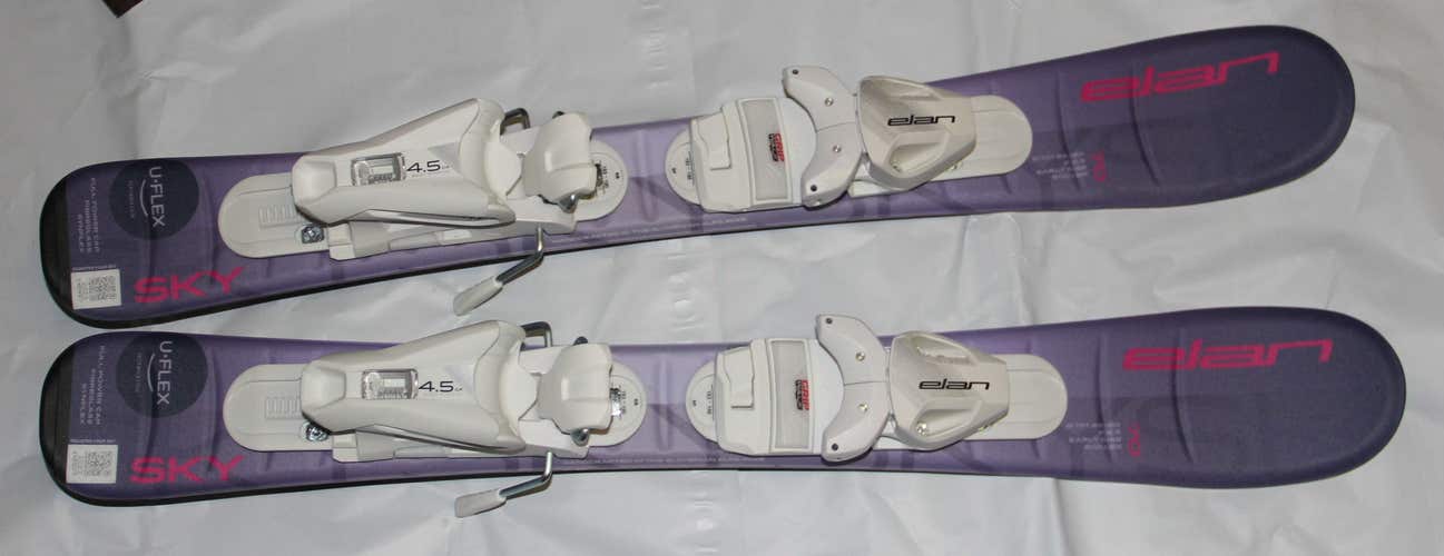 70 cm NEW 2024 Elan SKY girls kids Ski System with EL 4.5 GW size adjustable Bindings