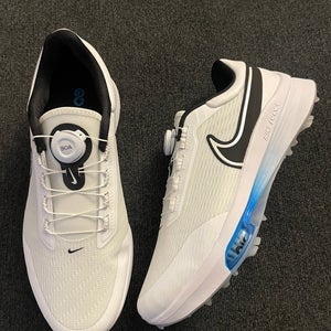 Nike Air Zoom Infinity Tour NEXT%  BOA Wide White/Blue Golf Shoes Size 12W