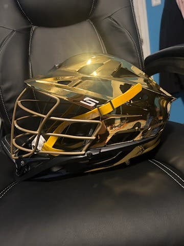 Slightly Used Chrome Gold Cascade S Helmet