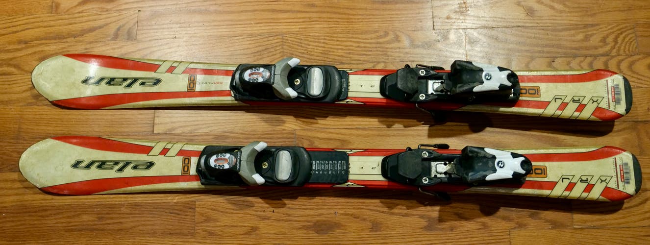 Used Kid's Elan XRL 100 cm All Mountain Skis With Bindings
