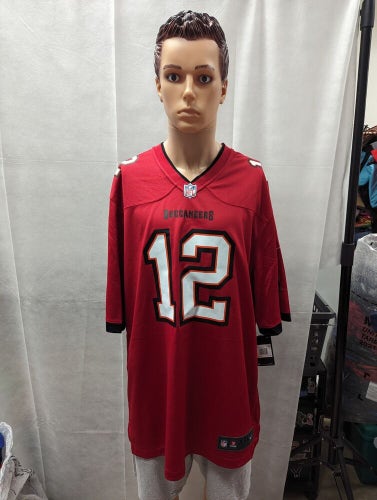 NWT Tom Brady Tampa Bay Buccaneers Red Nike Jersey XXL 2XL NFL