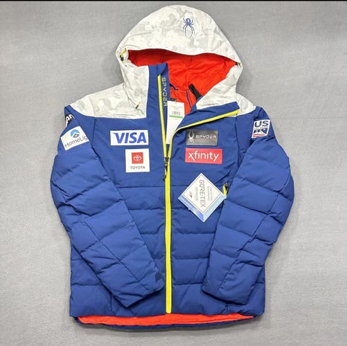 US Ski Team Spyder Rocket GoreTex Infinium Down Jacket Snow Camo Men’s Size L