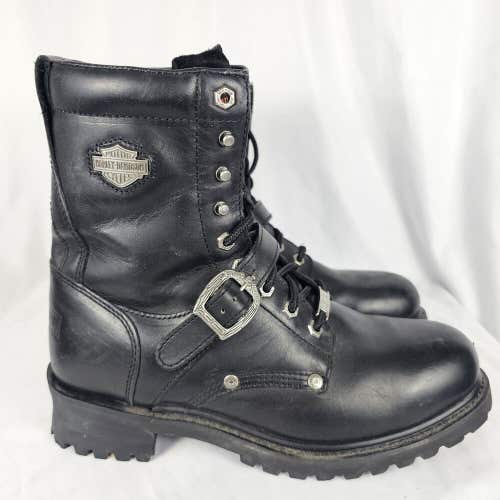 Harley Davidson Motorcycle Riding Boots Size 10.5 Mens Faded Glory 91003
