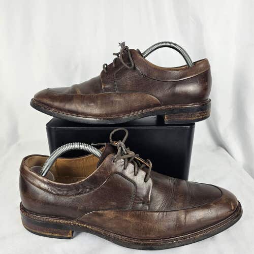 Men's Cole Haan Warren Apron Leather Oxfords Shoes Size 8.5 M Brown C20158