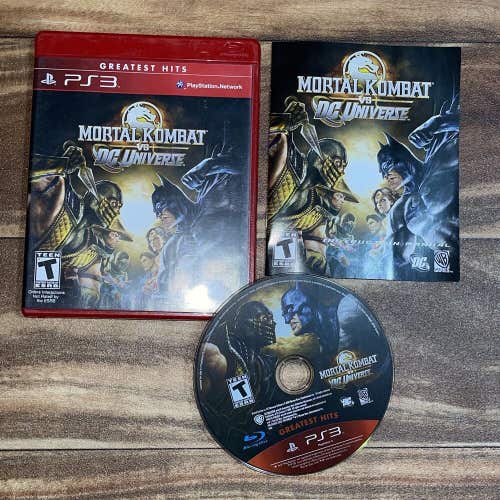 Mortal Kombat vs DC Universe Sony PS3 PlayStation 3 Greatest Hits CIB Complete