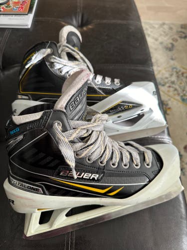 Used Bauer Total One NXG SZ:7.5 Hockey Goalie Skates
