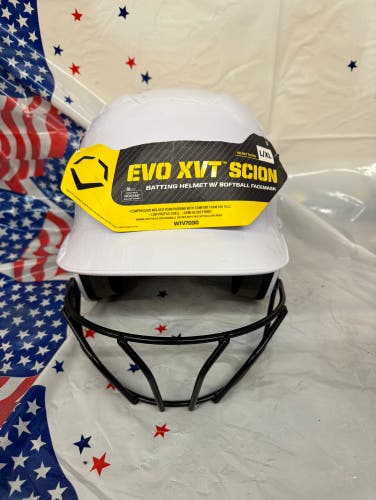 New/Aged EvoShield L/XL Softball Batting Helmet W/Mask -173364