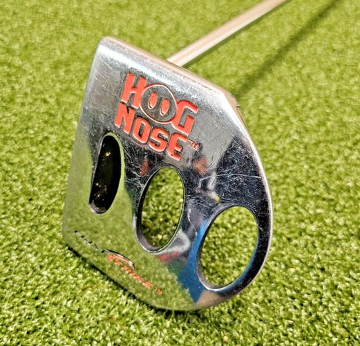 Hog Nose First Strike Mallet Putter  /  RH  /  Steel ~35"  /  NEW GRIP  / jd8434