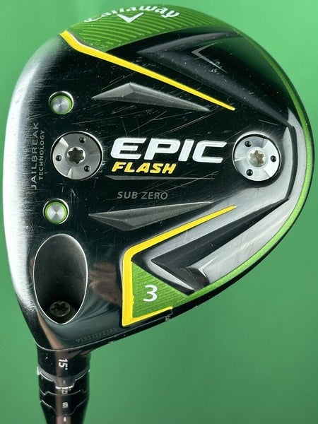 LH Callaway Epic Flash Sub Zero 15* 3 Wood Tensei Blue 65 AV