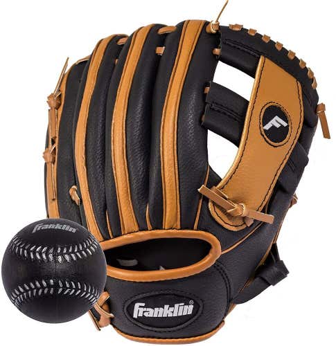 Franklin Ready-To-Play YOUTH TeeBall / Baseball Glove & Ball Combo, 9.5"