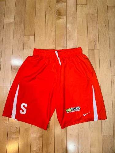 New Nike Syracuse Men’s Orange Lacrosse Shorts Team Issued Size Large