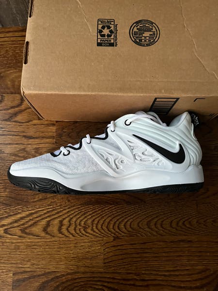 Nike KD 15 TB Promo White Black Basketball Shoes DX6648-100  display picture 1
