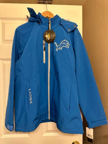Beautiful, very comfy and warm blueDetroit Lions NFL Football Jacket