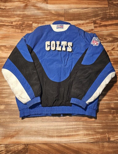 Vintage Indianapolis Colts NFL Reebok Sports Vtg Zip Up Jacket Coat Size XL