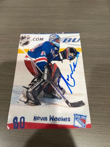 Kevin Weekes Autographed Photo
