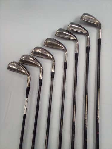 Used Taylormade Iron Cleek 4i-pw Graphite Stiff Golf Iron Or Hybrid Sets