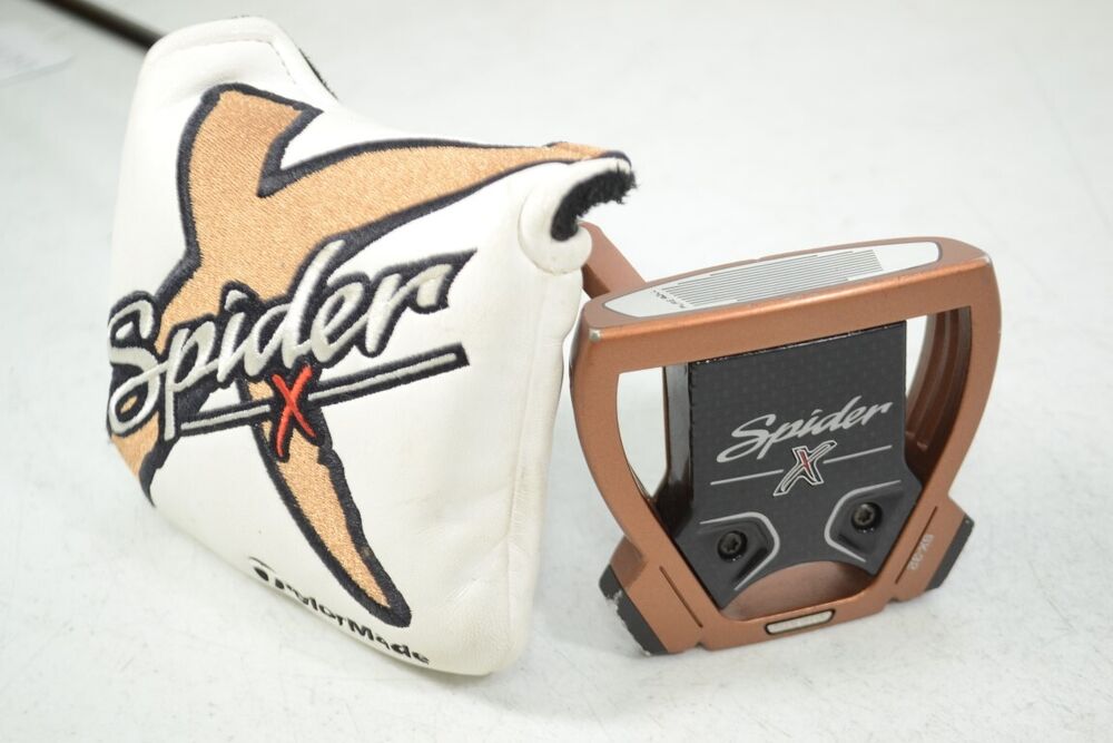 Ｓｐｉｄｅｒ　Ｘ　ＣＯＰＰＥＲ／ＷＨＩＴＥ　シングルベンド　３４インチ スパイダー X カッパーホワイト シングルベンド パター(パター（単品