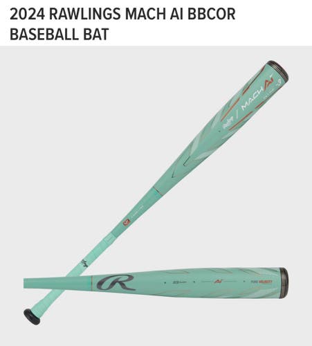 NEW 2024 Rawlings Mach AI BBCOR Bat