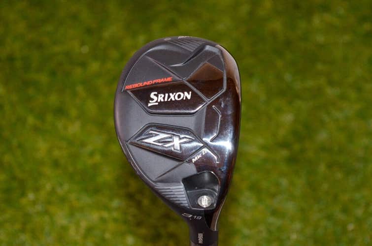 Srixon	ZX MKII	3 Hybrid 19*	RH	40.5"	Graphite	Stiff	Golf Pride