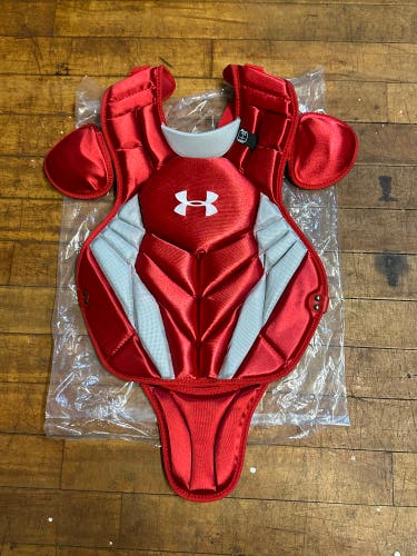 New Under Armour UACPCC4 Catcher's Chest Protector Scarlet