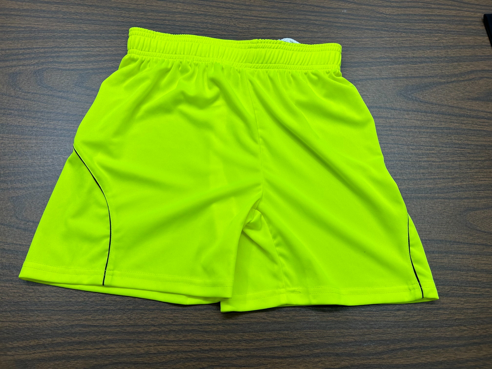 Neon Yellow New Large Girls Shorts