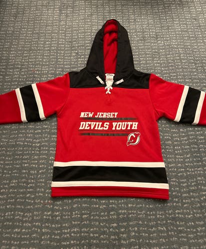 New Jersey Devils Youth Hoodie. Youth Large