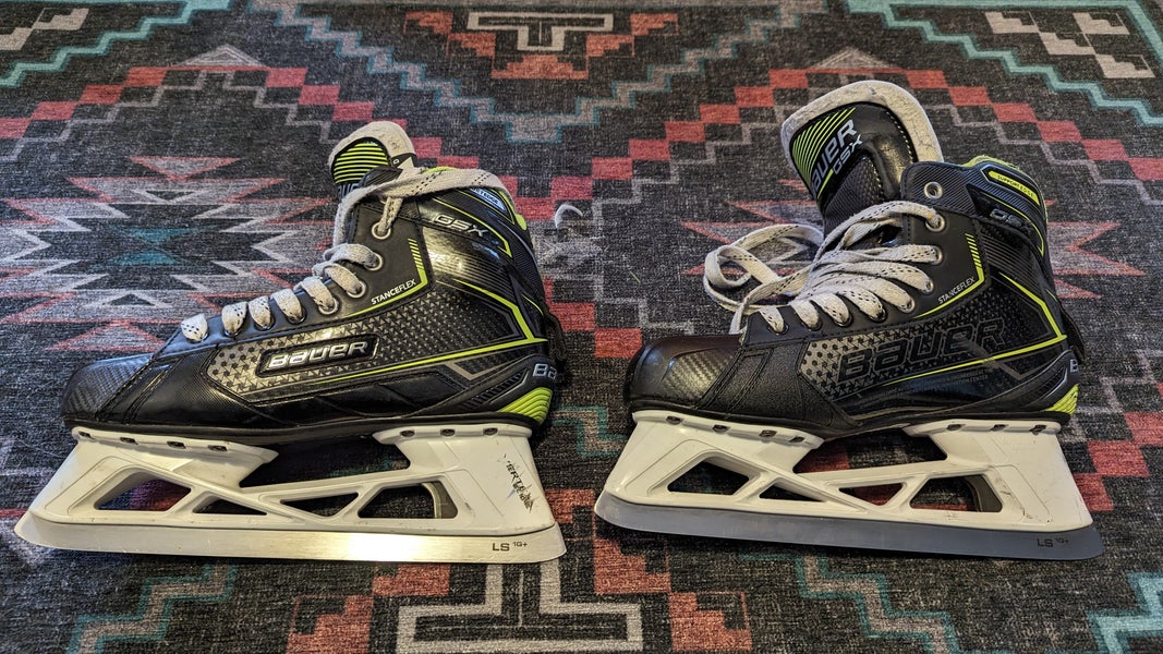 Senior Used Bauer GSX Hockey Goalie Skates Regular Width Size 9