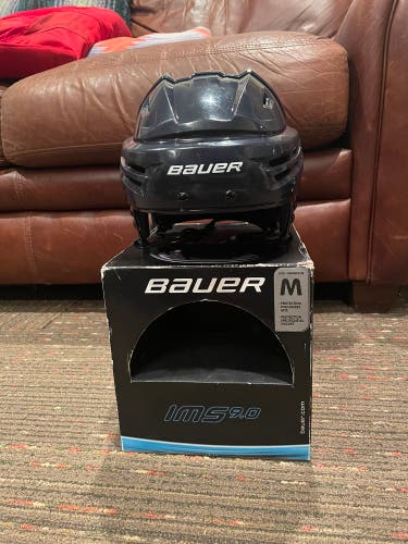 Navy Bauer IMS 9.0 Pro Stock Helmet - Medium