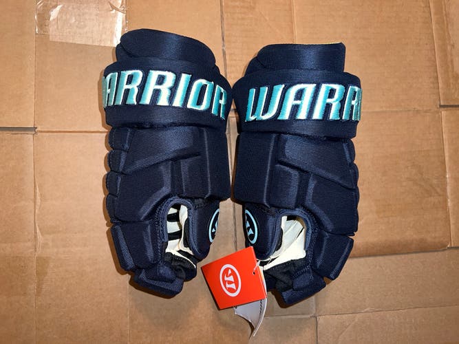 Seattle Kraken Warrior Alpha Classic Pro Stock Hockey Gloves 13”