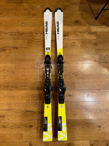 Used 2022 HEAD 150 cm World Cub Rebels i.SL RD Skis With Bindings Max Din 11