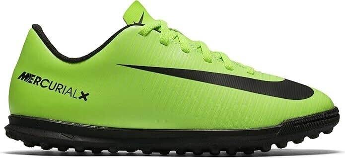 Nike JR Mercurialx Vortex III Turf Soccer Shoes Cleats - Size 2.5y - MSRP $45