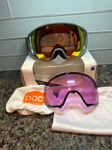 POC Zonula Clarity - Pegasi Grey/Spektris Orange w/extra lens