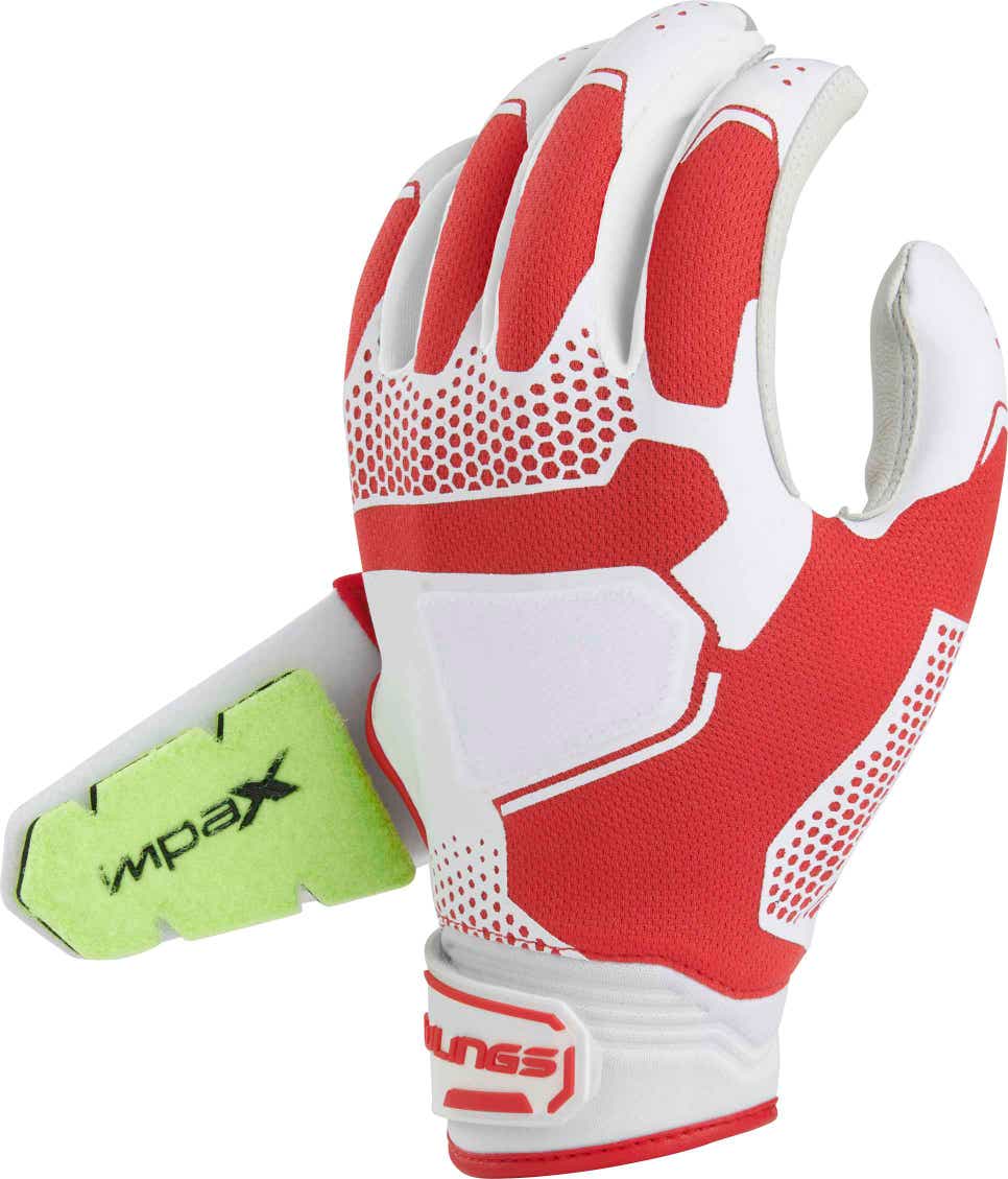 New Rawlings Red Workhorse Batting Gloves