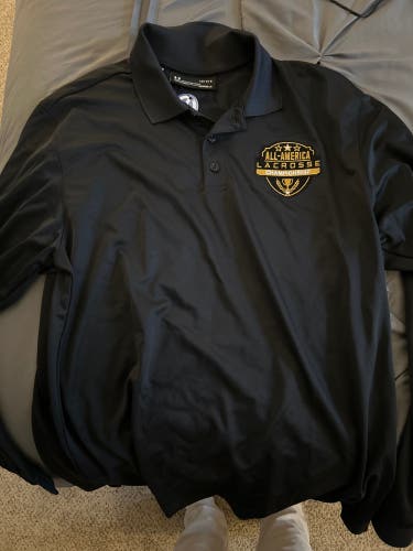 All American Championship Long Sleeve Polo Large