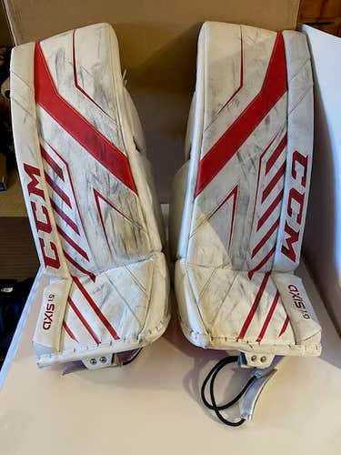 Used 30" CCM Axis 1.9 Goalie Leg Pads