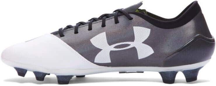 Under Armour UA Spotlight FG Soccer Cleats White Gray - Mens Size 9 - MSRP $220