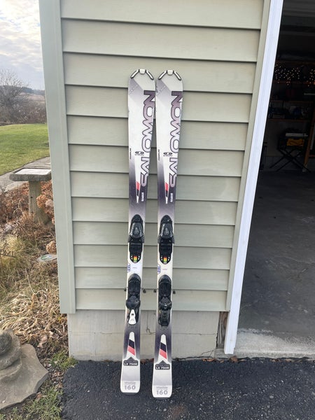 Used Salomon Enduro LX750R 160 cm All Mountain Skis With Bindings