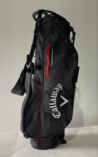 Callaway Fairway C Cam0 Stand Bag Black Camo 4-Way Divide Dual Strap Golf Bag