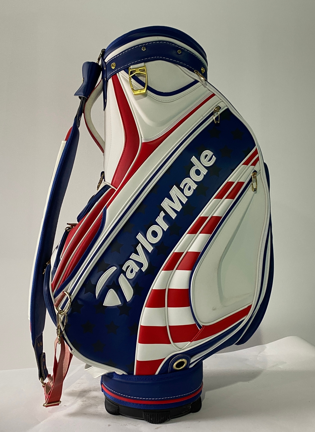 TaylorMade Championship Edition Staff Bag White 6-Way Divide USA Golf Bag