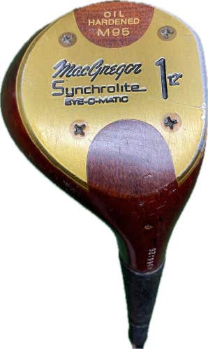 MacGregor Synchrolite 12° Driver Regular Flex Steel Shaft RH 43”L New Grip!