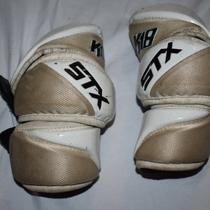 STX K18 Lacrosse Arm Pads, White, Small
