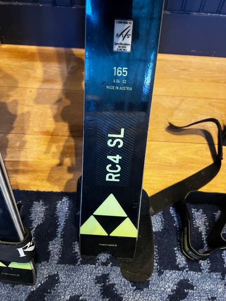 2022/2023 Fischer 165 cm Racing RC4 World Cup SL Skis USED