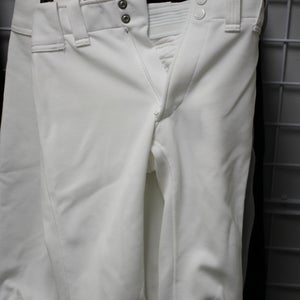 White Youth Kid's Used Small Mizuno Game Pants