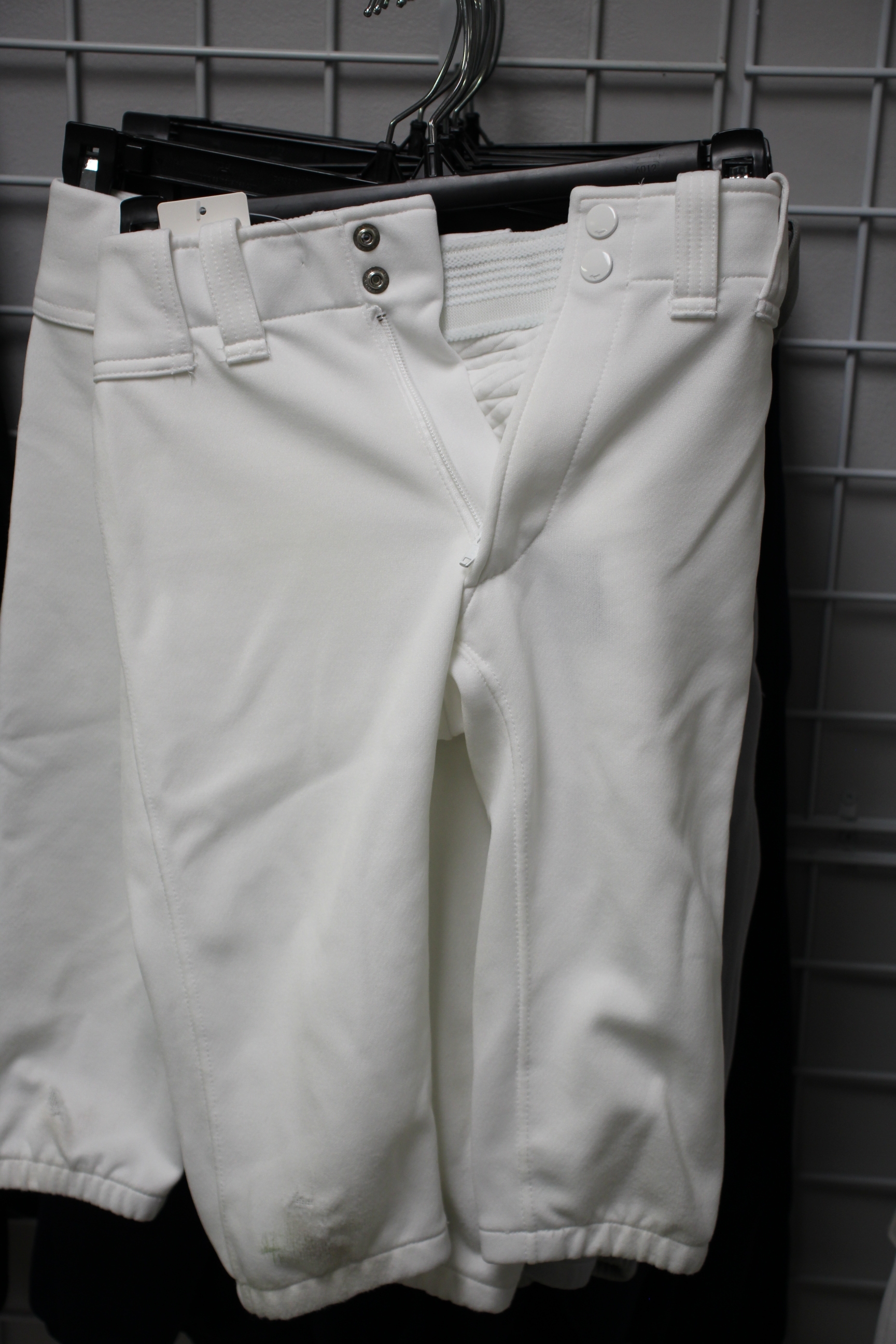 White Youth Kid's Used Small Mizuno Game Pants